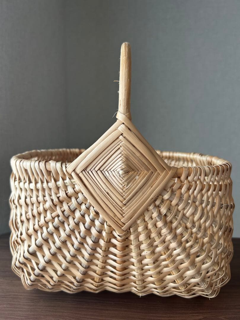 【11/16削除】最終価格【新品】かご　バスケットＳ　ラトビア　ナチュラル　北欧