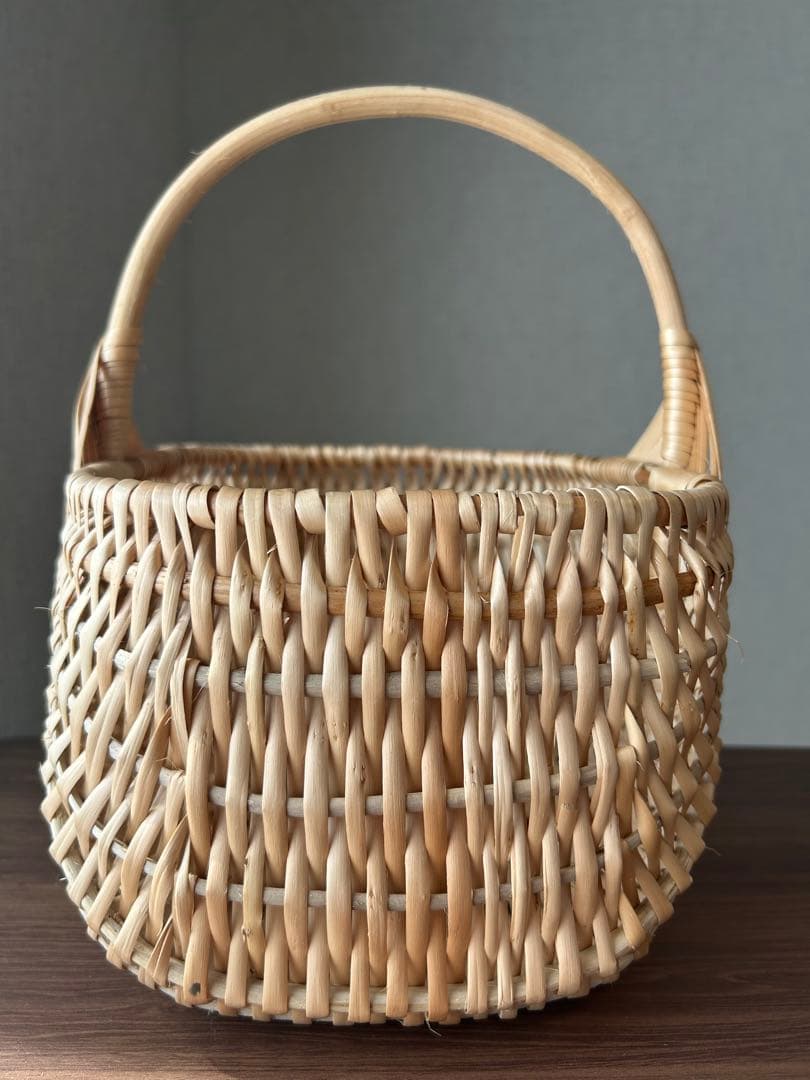 【11/16削除】最終価格【新品】かご　バスケットＳ　ラトビア　ナチュラル　北欧