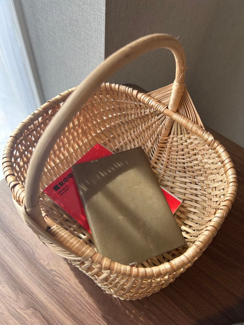 【11/16削除】最終価格【新品】かご　バスケットＳ　ラトビア　ナチュラル　北欧