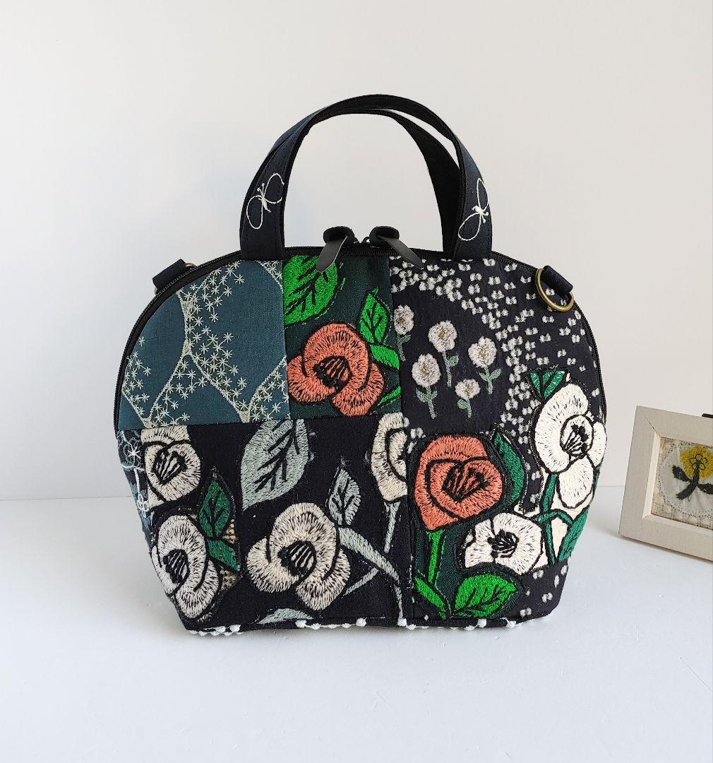 ミナペルホネン　swing camellia　バラードパッチ　ミニサイズ