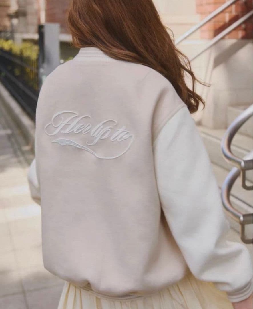 Herlipto H Logo Varsity Jacket M　スタジャン