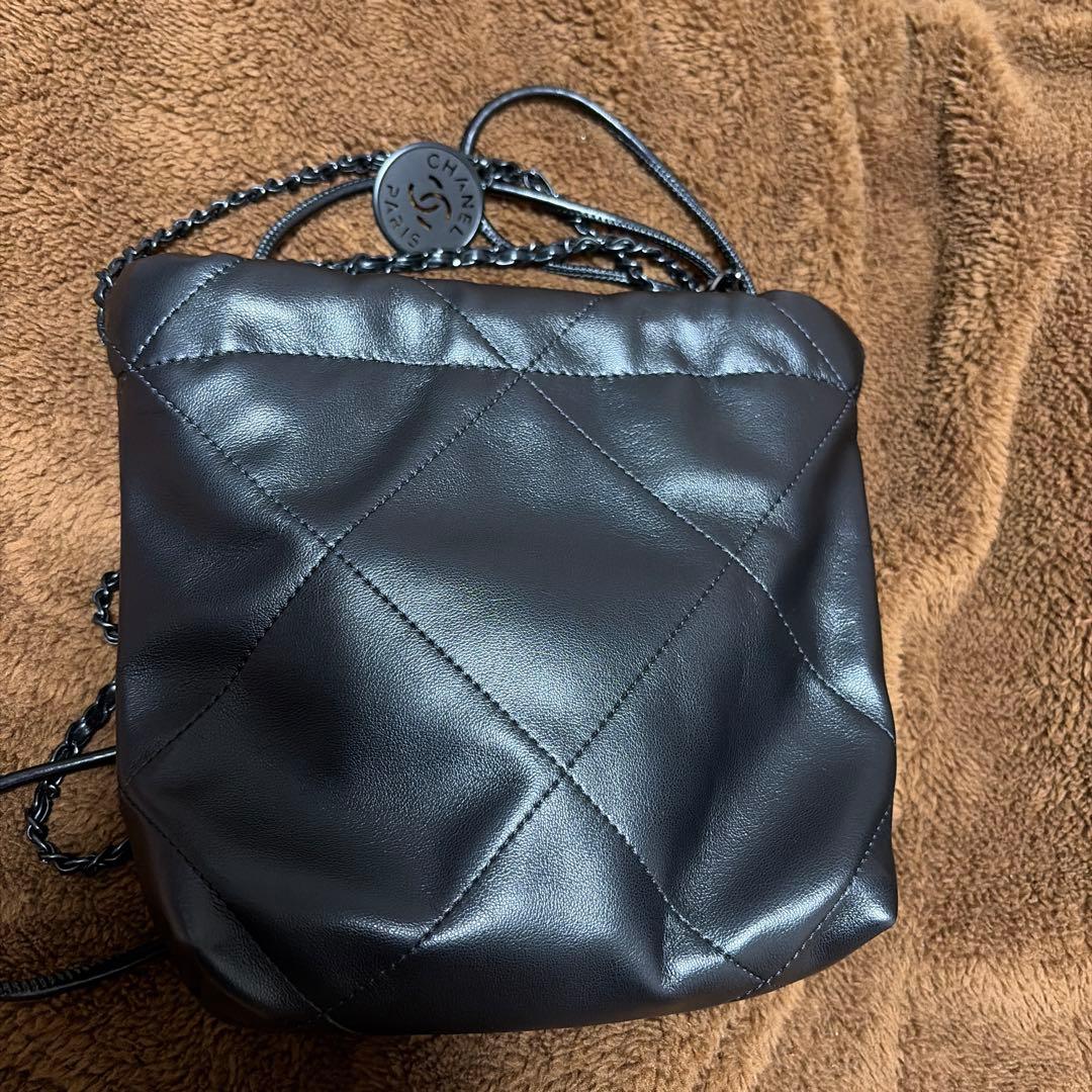 【出品本日まで】CHANEL オールブラック ショルダーバッグ