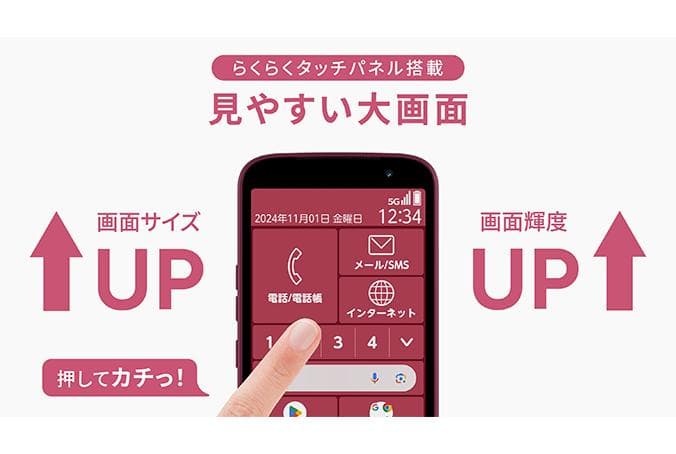 らくらくスマートフォン F-53E docomo ゴールド