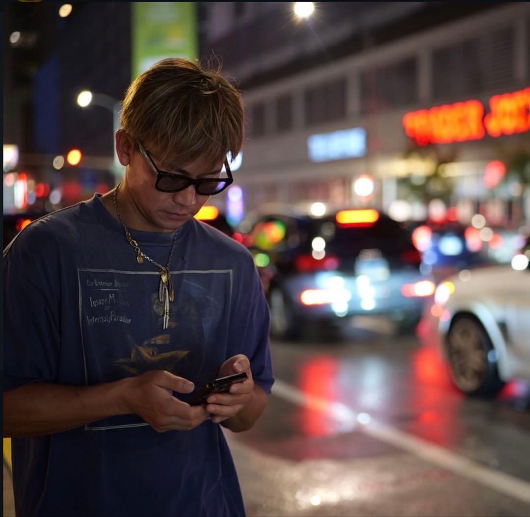 ⚪︎完売品⚪︎萩原裕介さん　YH02 BK/GR サングラス　カラーレンズ　グレー