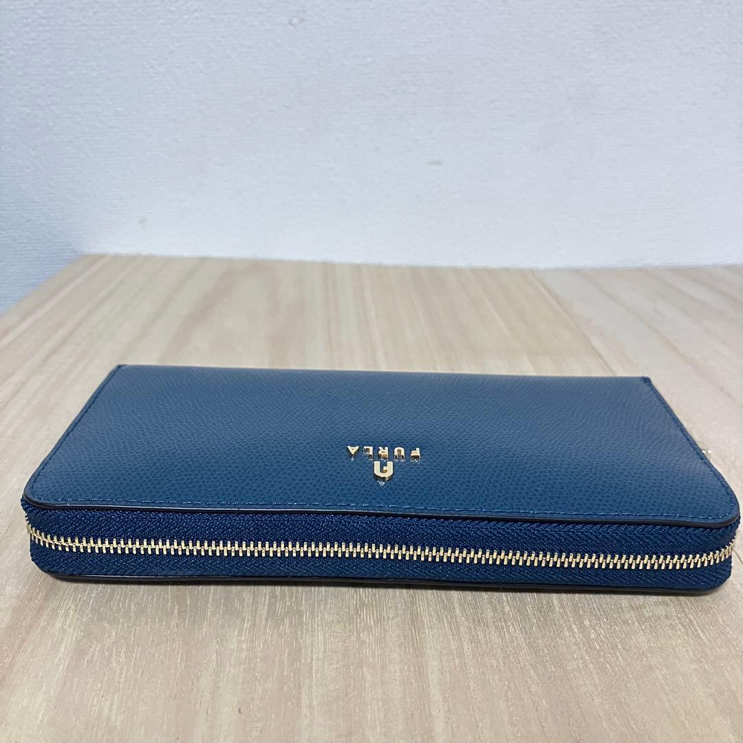 新品未使用✨保護シール付 FURLA フルラ 長財布 ネイビー 訳あり特価