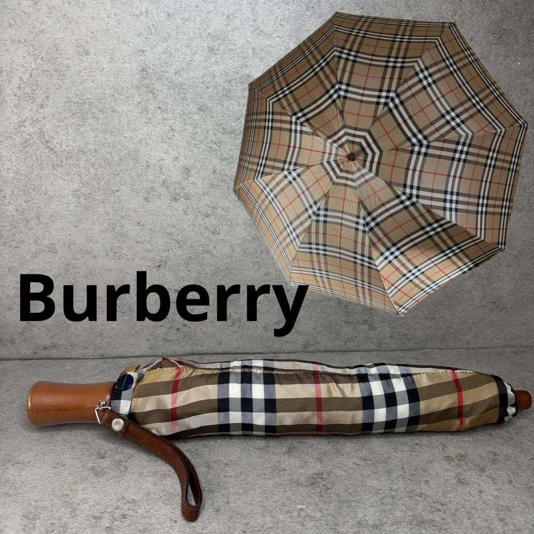 新品！Burberry LONDON バーバリーノバチェック　折りたたみ傘
