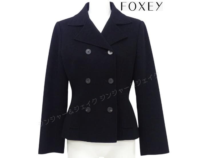 カシミヤ FOXEYBOUTIQUEフォクシーブティック ダブルフェイスPコート