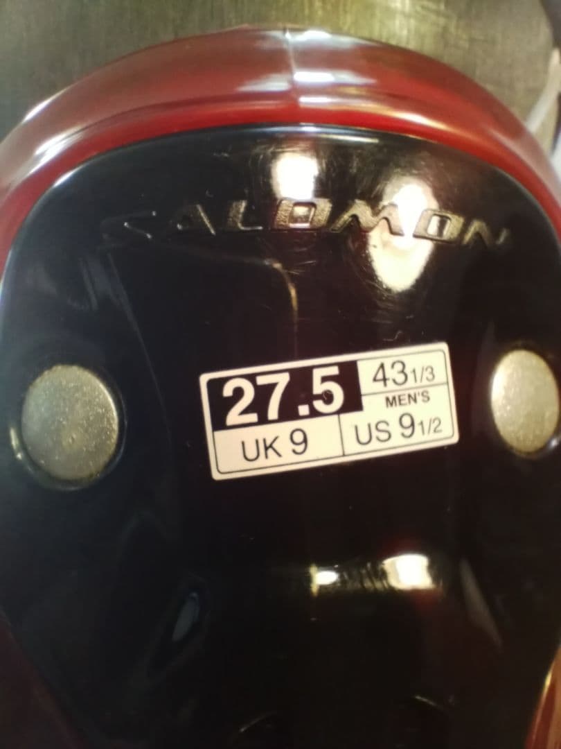 SALOMON スキー靴 赤