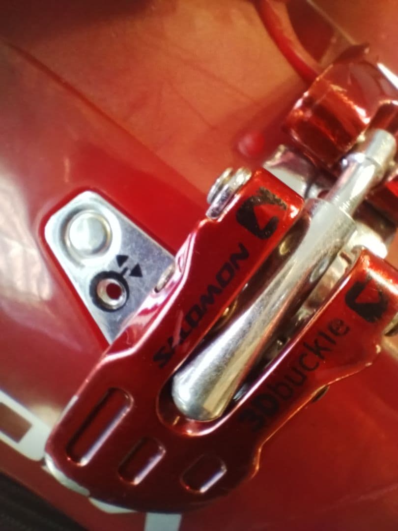 SALOMON スキー靴 赤