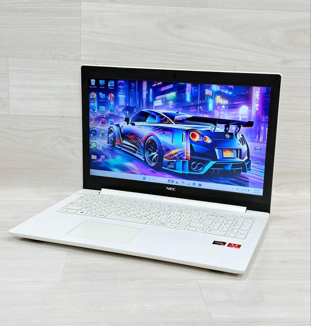 RYZEN7/NEC LAVIE 15.6インチ ホワイトノートPC/12GB