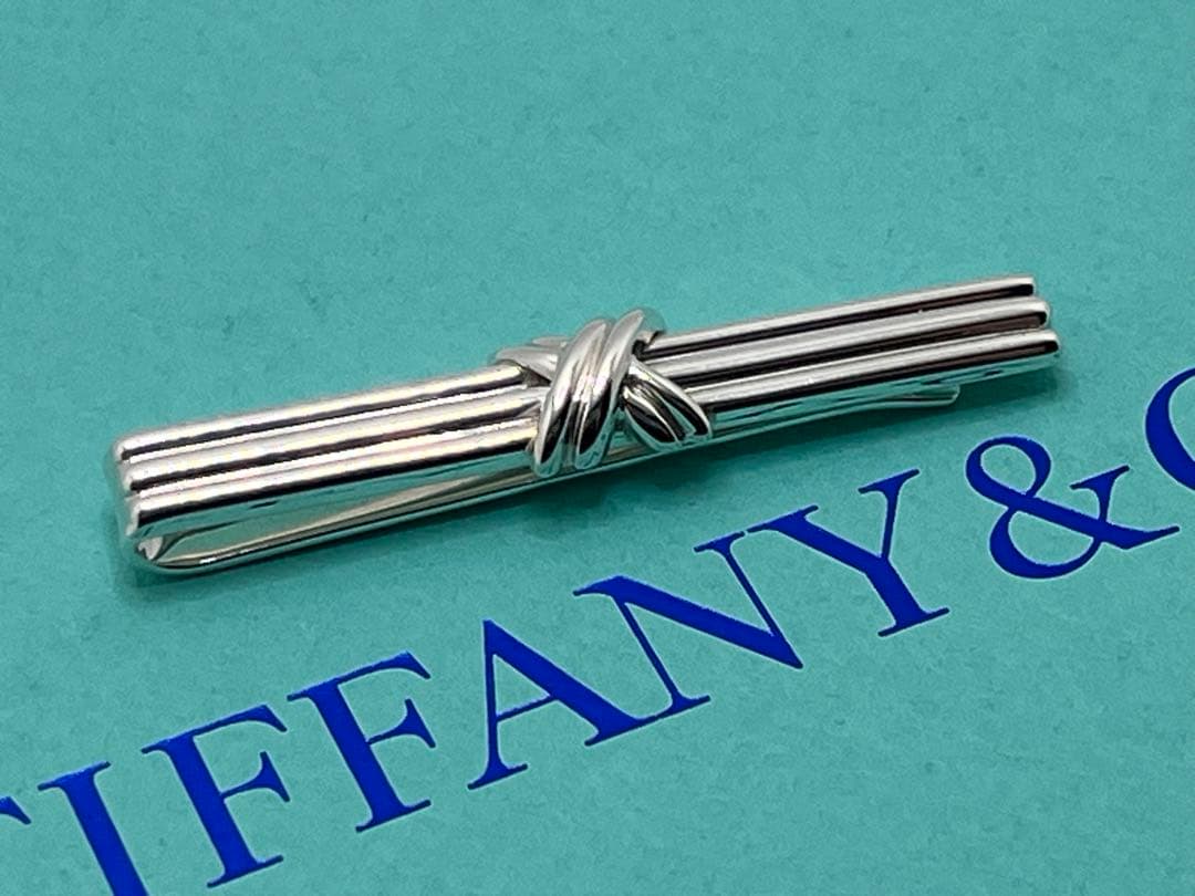 c496 美品　ティファニー　1992 シグネチャー　ネクタイピン　925