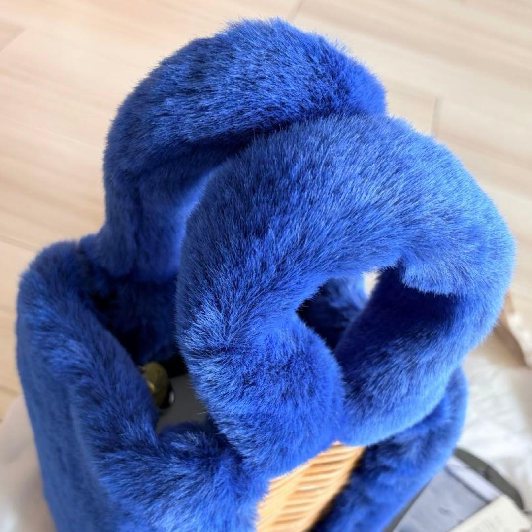 【ゆーみん様】eb.a.gos ラビットエコファー かごバッグ 新品未使用