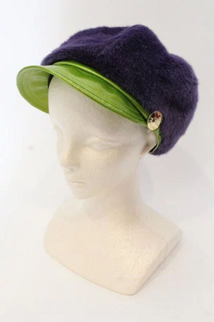Vivienne Westwood キャスケット　ファー　紫