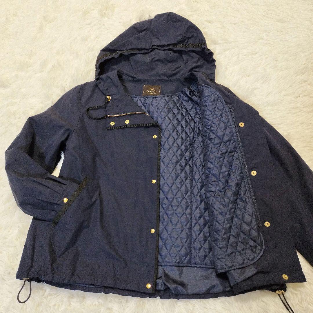 美品✨️ TOCCA ネイビー マウンテンパーカー フードキルティングライナー付