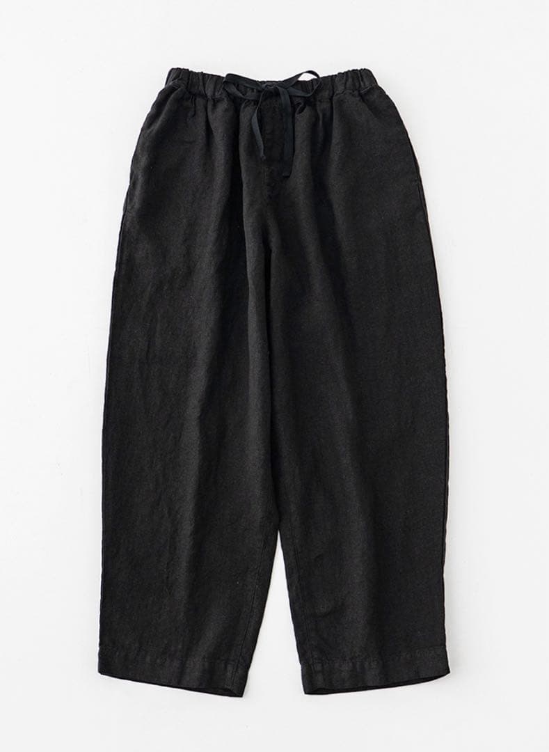 ぐりとぐら様⭐︎ ネストローブnest Robeブラックリネンイージーパンツ