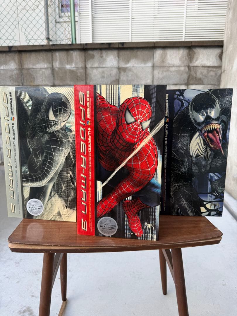 【未開封】メディコムトイ3体セット スパイダーマン、￼Bスパイダーマン、ヴェノム