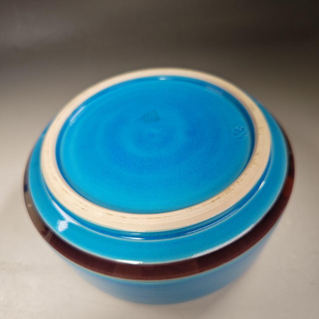 イ713 食籠『手塚大示』『即中斎好　交趾　独楽　食篭　共箱』茶道具 菓子器