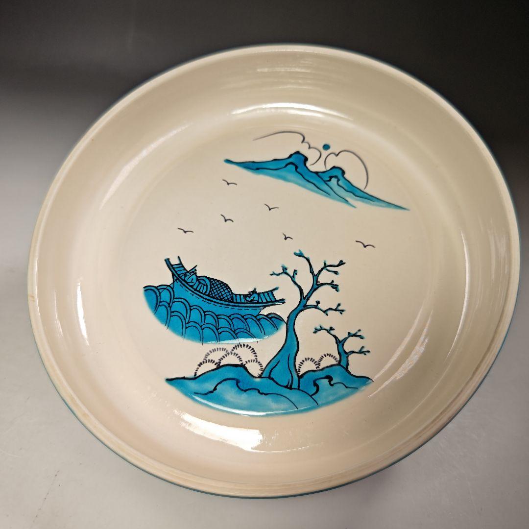 イ713 食籠『手塚大示』『即中斎好　交趾　独楽　食篭　共箱』茶道具 菓子器