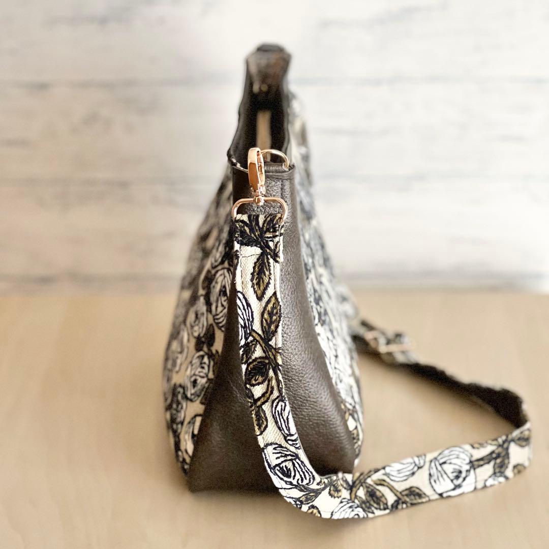 Yuki様　オーダー用　ミナペルホネン&本革 ショルダーバッグ