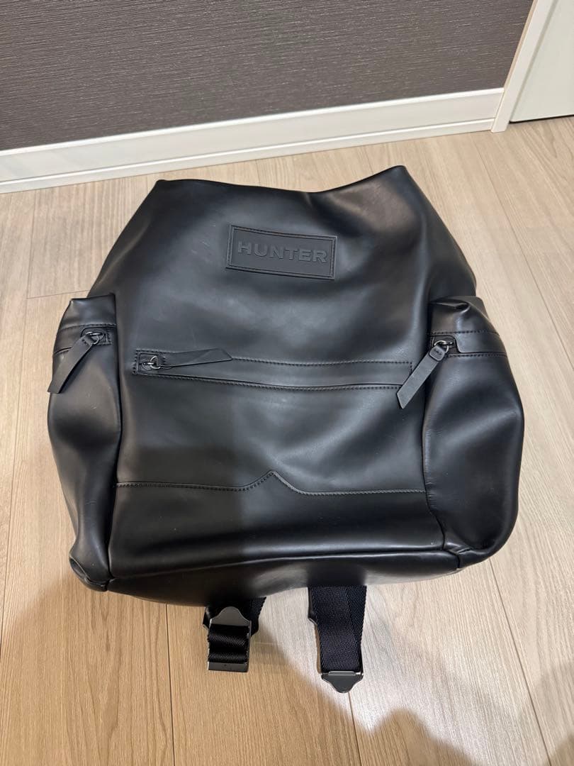 HUNTER ラバライズドレザーリュック