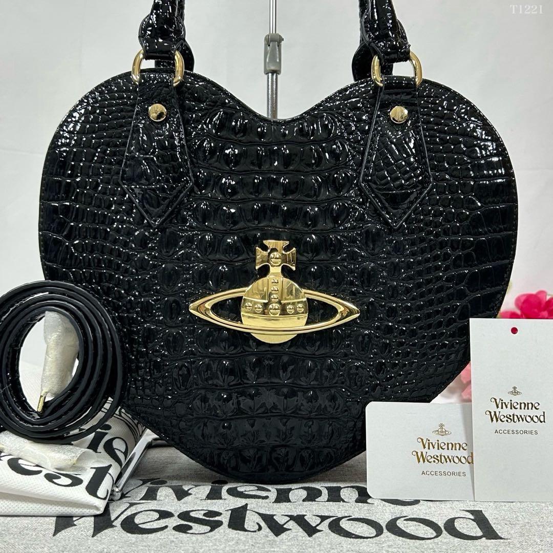 【極美品/付属品完備】ヴィヴィアンウエストウッド ハート型 2way バッグ