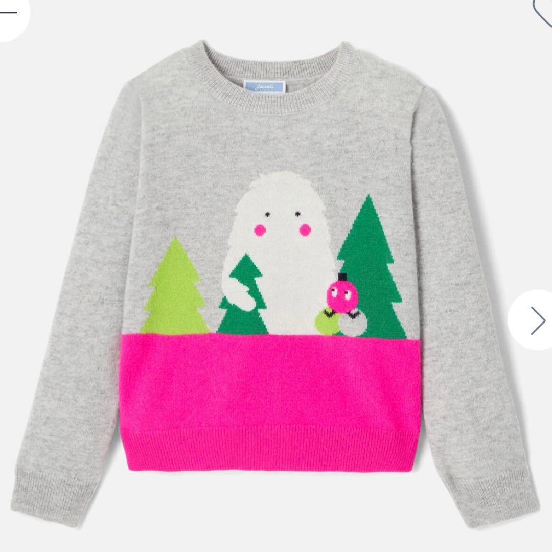 【新品　未使用】jacadi 120 カシミア100% ニット　セーター