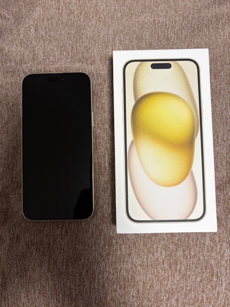 美品 iPhone15Plusイエロー128GB SIMフリー バッテリー89%