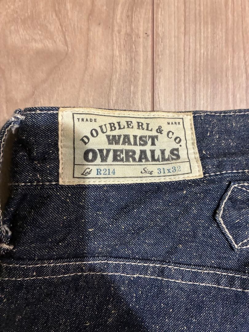 【美品】DOUBLE RL デニムワークパンツR214 31x32