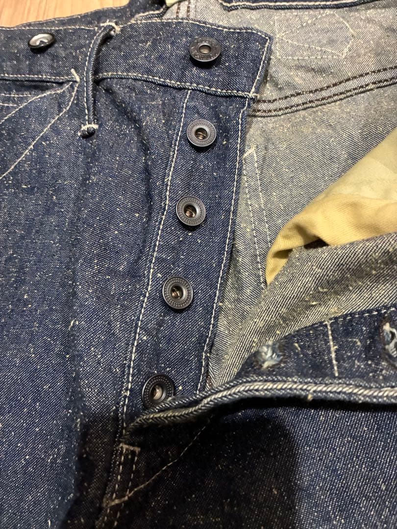 【美品】DOUBLE RL デニムワークパンツR214 31x32
