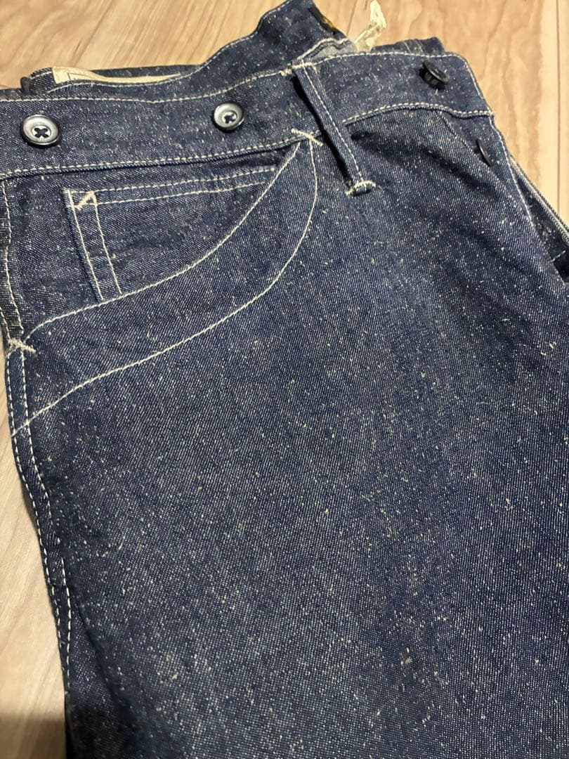 【美品】DOUBLE RL デニムワークパンツR214 31x32