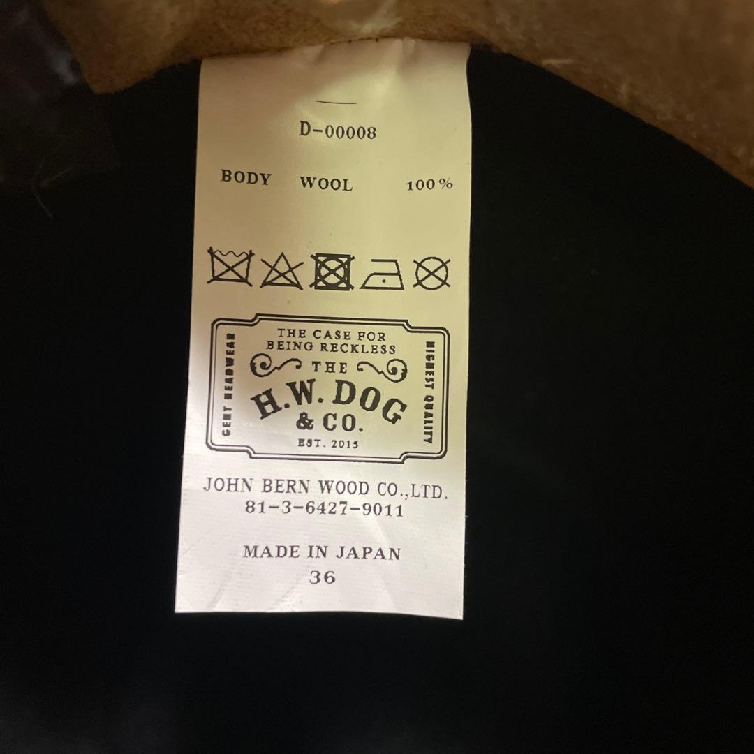 THE H.W. DOG CO. ブラックフェルトハット