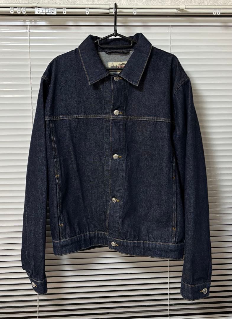 STUSSY TRUCKER JACKET DENIM L インディゴ