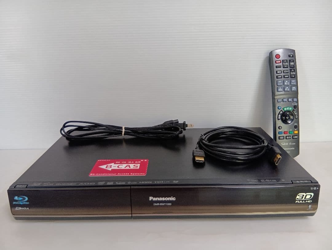 レコーダー Panasonic DIGA DMR-BWT1000 3D FULL HD