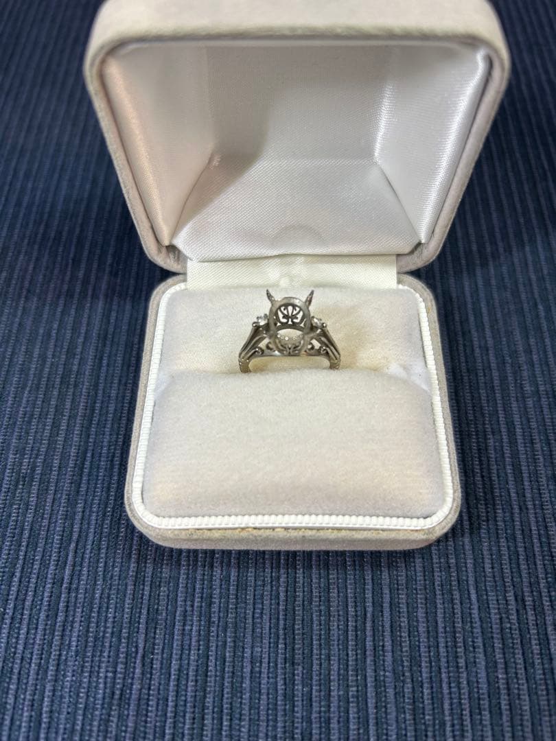 K14WG 昭和アンティークリング約10号 地金のみ