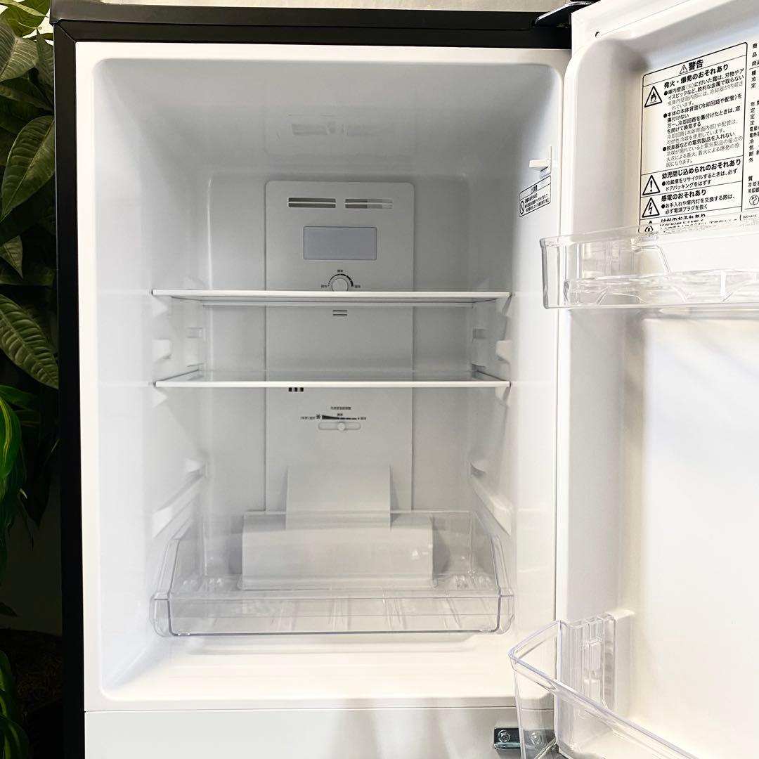 シンプルなブラックがカッコいい！今、品薄ニトリ！2ドア冷凍冷蔵庫140L