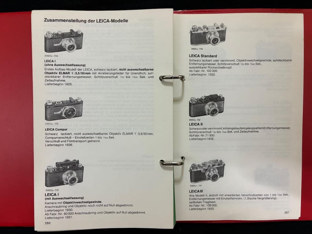 ライカ Leica 1978年オリジナル ディーラーズ ブックドイツ語版