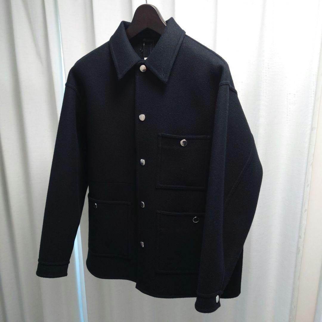 【新品】H BEAUTY&YOUTH メルトンカバーオール 黒 XS