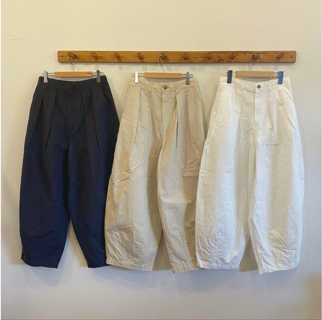 【期間限定値下】新品！《grin》コットンリネンシーチングカーブパンツ