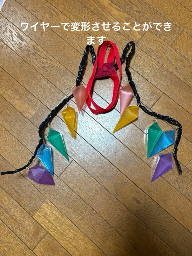 東方Project フランドール・スカート コスプレ衣装 森森仙 羽付き