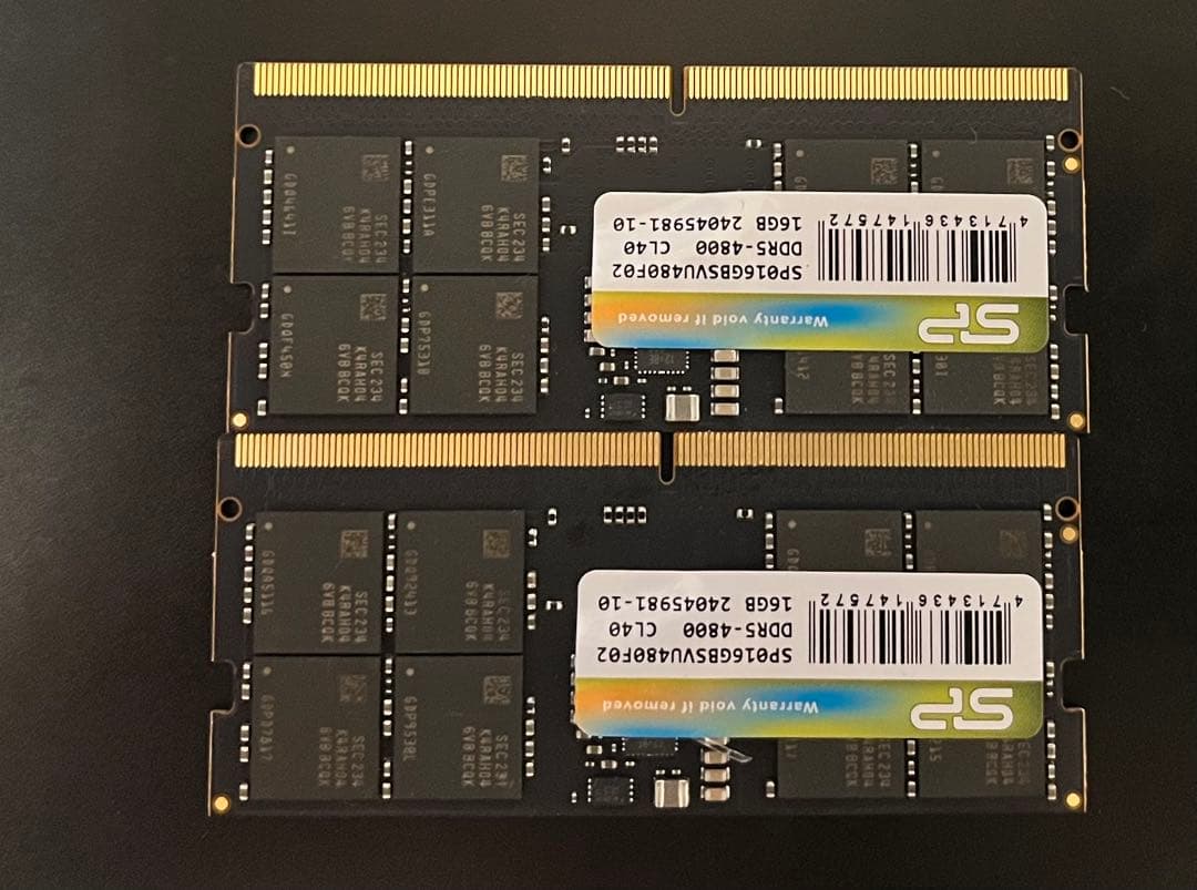 SP DDR5 32GB (16GBx2) 4800MHzノートパソコン