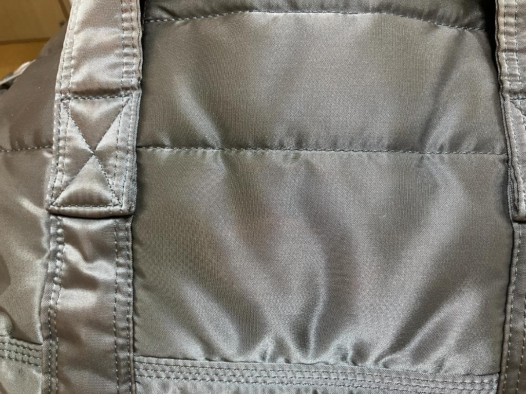 【中古】☆PORTER シルバーグレードラムバッグ ショルダーストラップ付き☆