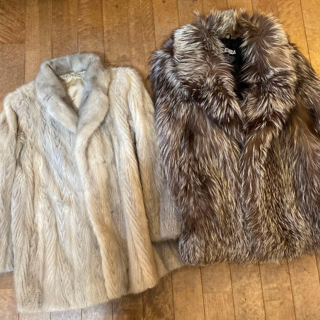 EMBA 毛皮 2枚まとめ売り ミンク フォックス
