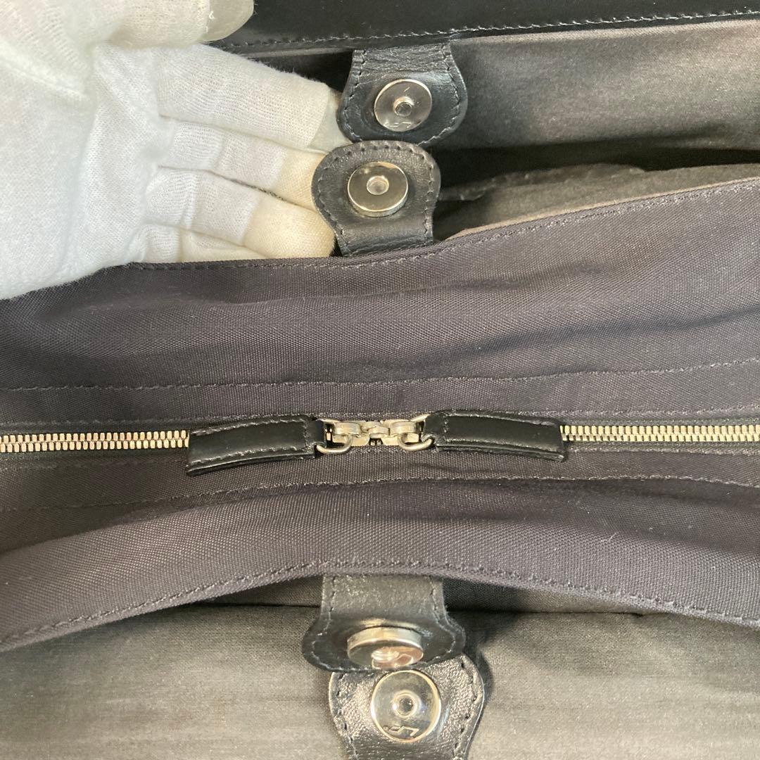 フェラガモ　2wayボストンバック　キャンバス／レザー　ロゴプレート　大容量