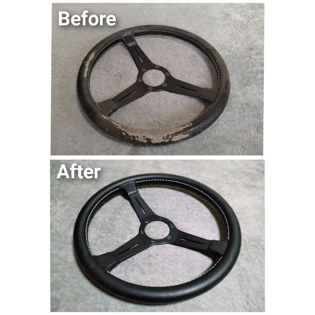 こっぺ　ナルディ　クラシック　革張り替え依頼品