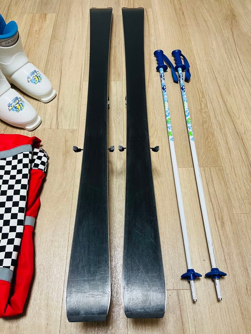 【子供スキーセット】SALOMON 130cm ブーツ ストック他 ケース付属