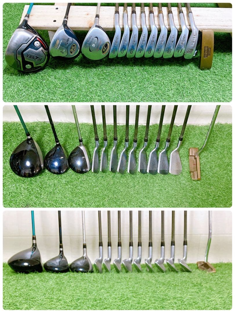 H6.ホンマ　初心者オススメ　ゴルフクラブ　メンズセット　右利き　13本