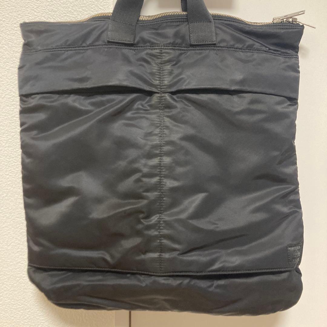ポーター t-nuance ヘルメット ショルダー トート バッグ 黒 80周年