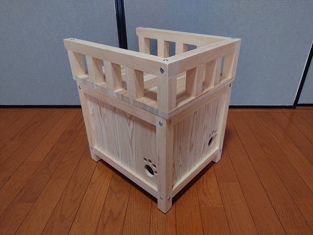 ⑳★キャットハウス★テラス付★分割式★猫ちゃんに★手作り