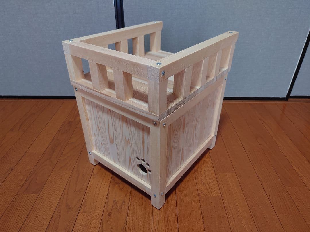 ⑳★キャットハウス★テラス付★分割式★猫ちゃんに★手作り