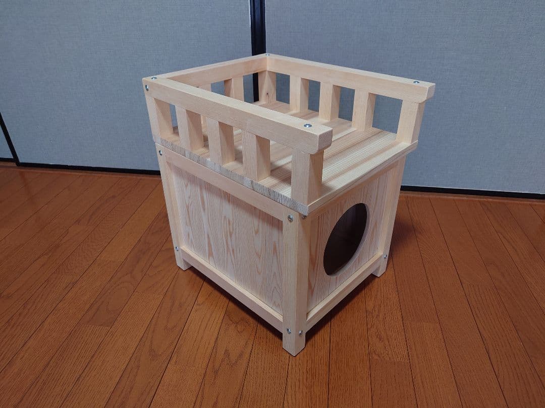 ⑳★キャットハウス★テラス付★分割式★猫ちゃんに★手作り